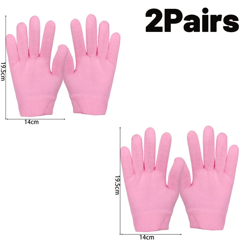 Silicone Moisturizing Mask Socks Reusable Exfoliating Anti Crack Protective Gloves Dry Dead Skin Remover Tools Hand Foot Care