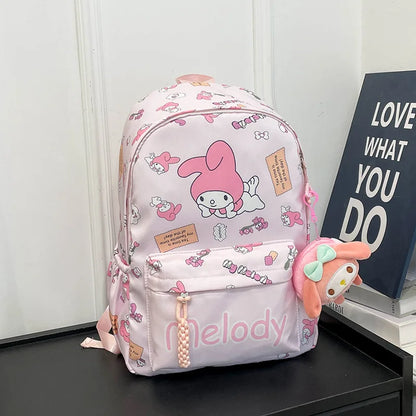 New style trendy student schoolbag cartoon print cute large capacity backpack fashionable middle school student backpack