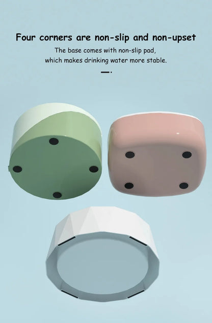 Floating Non-Wetting Mouth Cat Bowl without Spill, Drinking Water Dispenser, Anti-Over Dog Bowl, 1L, 1.5L