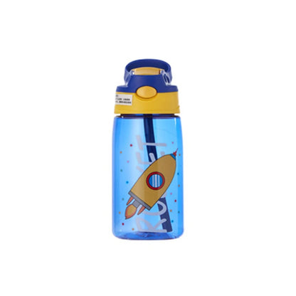 480Ml Kids Sippy Cup Water Bottles Creative Cartoon Feeding Cups With Straws And Lids Spill Proof Portable Toddlers Drinkware