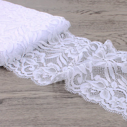 15cm Wide Lace Fabric Elastic Lace Ribbon 1meter DIY Apparel Sewing Handmade Crafts Lace Tape