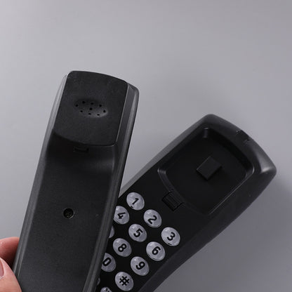 High Quality Landline Telephone with Mute and Redial Functions Easy Install Wall Phone Black/White