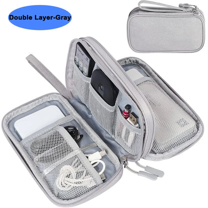 Electronics Wire-winding Storage Bag Waterproof Carrying Accessories Pouch Travel Bag Universal Cable Organizer Electronics Bag
