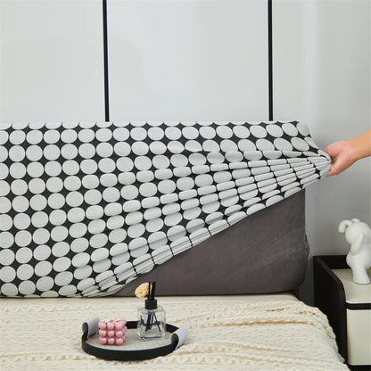 Headboard Bedhead Cover Dust Cover Double Bed Covers Durable Bed Back Protection Elastic All-inclusive Bedhead Cover Home Decor