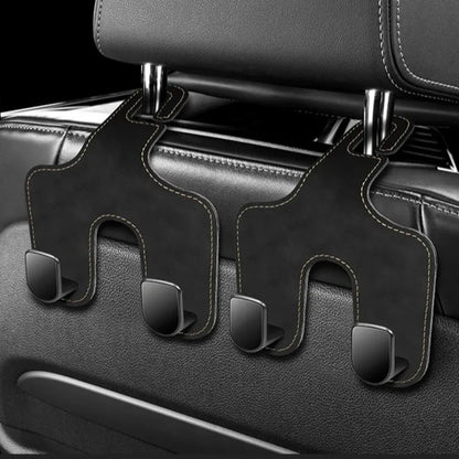 2 in 1 Car Back Seats Hook Storage Organizer Double Hook Car Headrest Hooks Strong Load-Bearing Hanging Auto Rear Seats Hanger