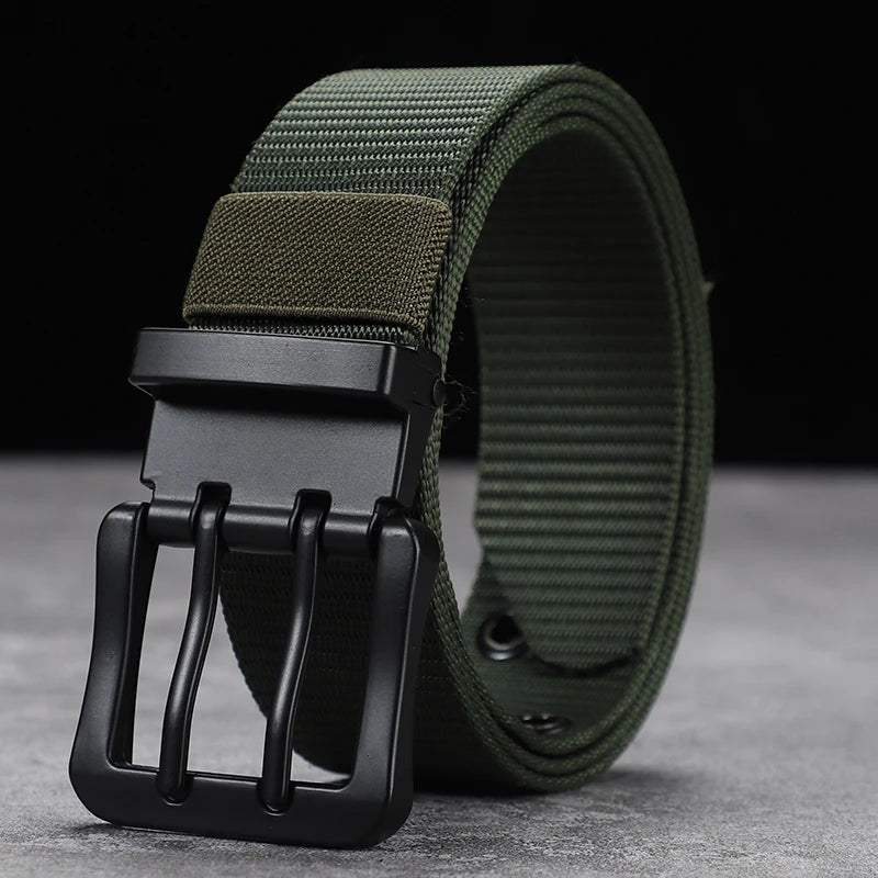 Lengthened needle buckle canvas belt belt man belt simple business students young  belt women with fat cloth belt