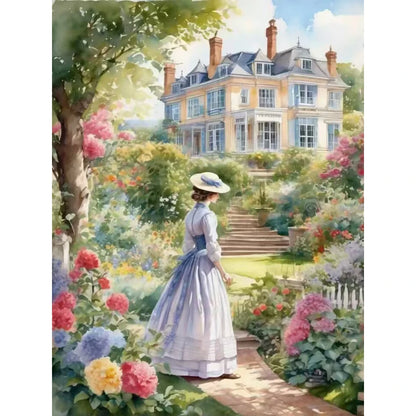 Diamond Embroidery Girl 5D DIY Diamond Painting Garden Portrait Cross Stitch Flower New Year Gift Home Décor