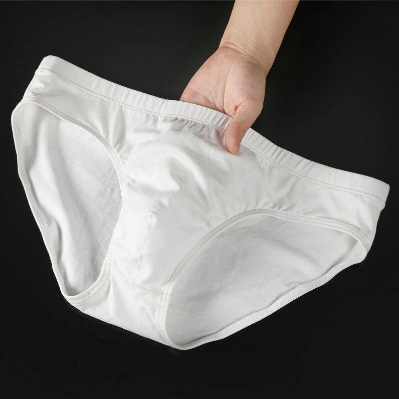 Mens Underwear Briefs Sexy Cueca Calzoncillos Hombre Slip Men Sleepwear Breathable Cotton Solid Color Male Panties Underpants