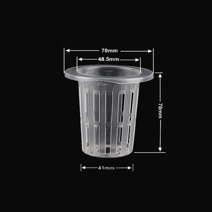 Hydroponic Basket 10pcs Plant Containers Grow Pots High Quality Round Shape Heavy Duty Net Cups Indoor and Outdoor Home Supplies