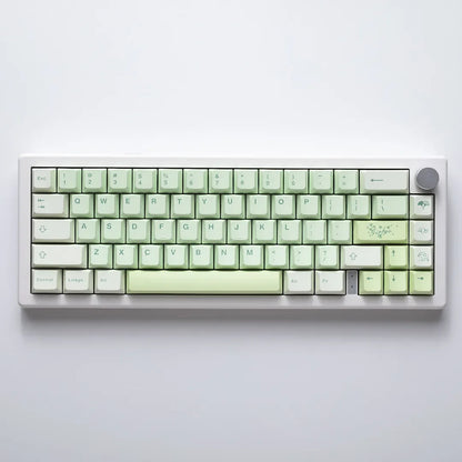 127 Keys Ginkgo Mechanical Keyboard Keycap PBT Thermal Sublimation Cherry Profile DIY Custom Gaming Gamer Keyboard Accessories