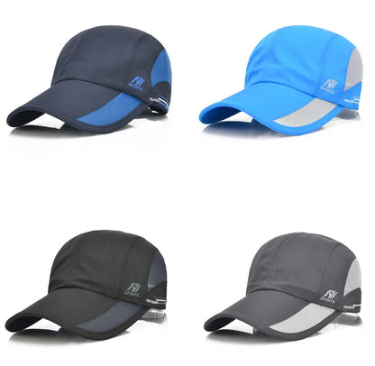 2024 New Men's Quick Drying Baseball Cap Korean Outdoor Sunscreen Visor Women's Athleisure Waterproof Mesh Cap