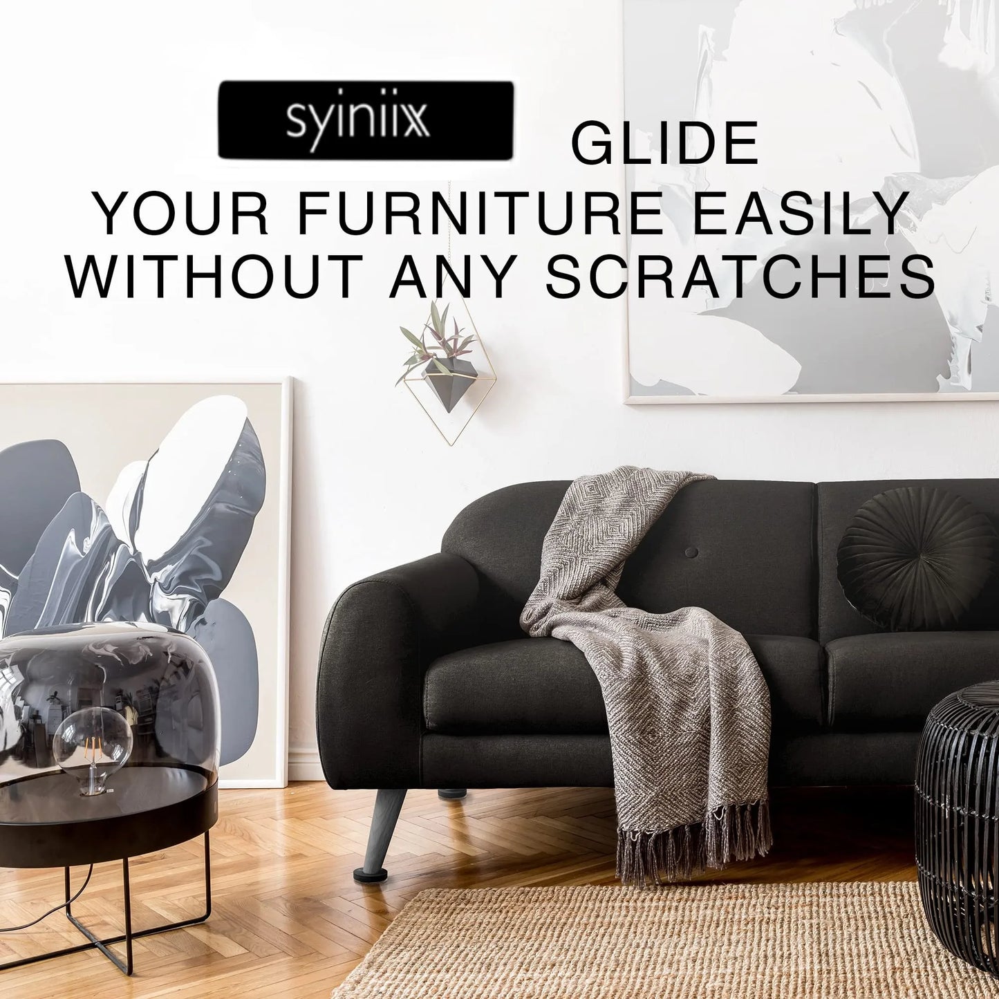 Felt Furniture Sliders for Hardwood Floors  16 PCS 3.5in - Furniture Slider with Unique Design