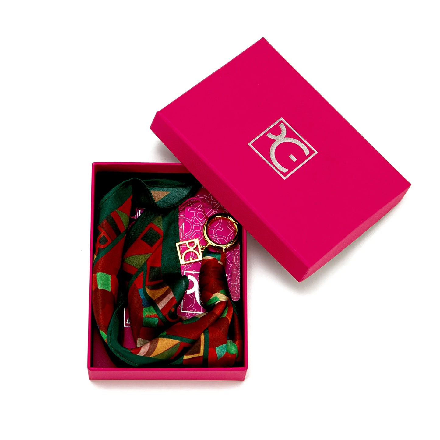 PG Women's Silk Scarf Accessories Temperament Pendant Luggage Accessories Fashionable Street Multi-style Luggage Accessories