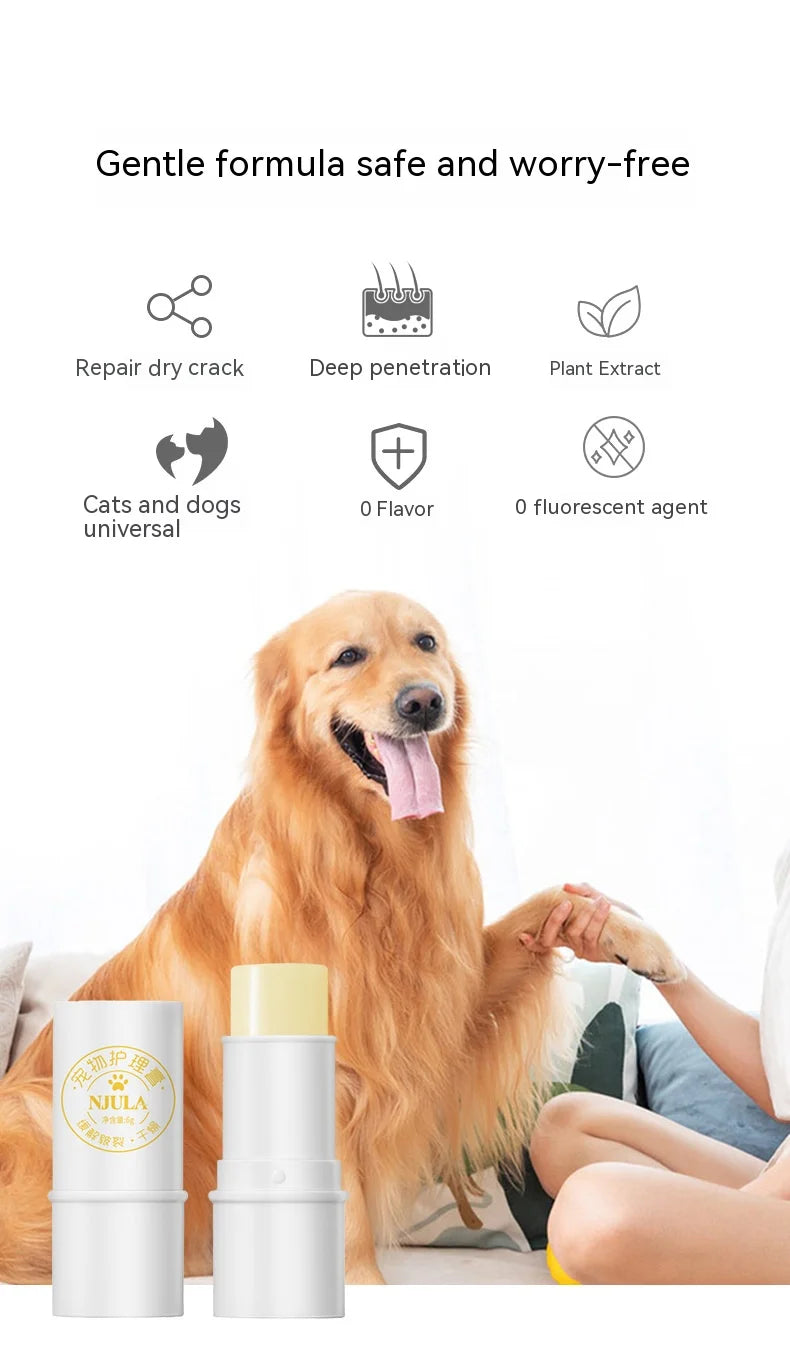 Pet Paw Care Balm Pet Paw Care Balm Moisturizing and Comforting Balm for Dogs and Cats Puppy Paw Care Balm, Moisturizing Nose