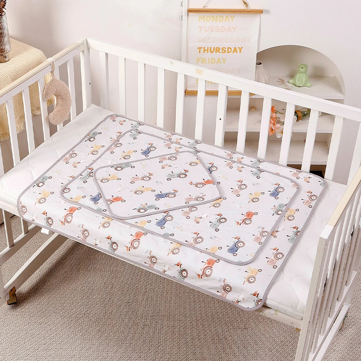 Elinfant S/M/L Size Portable Diaper Changing Mat,Waterproof Foldable Baby Changing Pad,Bedding, Mattress, Replacement cover