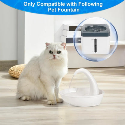 T-Shaped Filters Replacement Pet Water Fountain Filter Refill For Pioneer Mini Vortex And Swan Pet Drinking Fountain