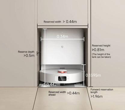 XIAOMI MIJIA H40 Self Robot Vacuum Cleaners Mop CN 6000PA Cyclone Suction Smart Home Sweeping High Speed Rotary Scrubbing