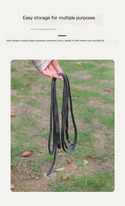 200cm Camping Outdoor Travel Equipment Durable Quick Release Luggage Strap with Stainless Steel Buckle Hook Release Type Gear