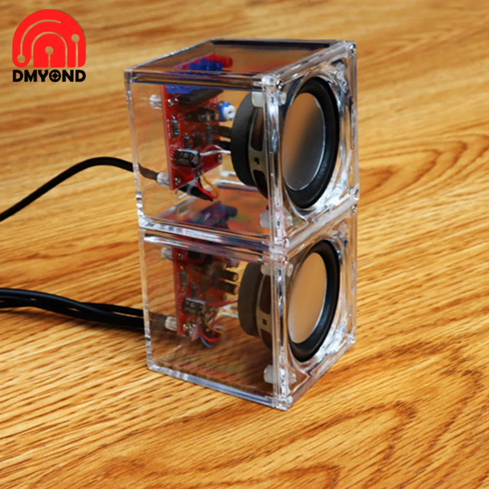 Portable BL Speaker Production Kit Electronic DIY Parts Transparent Speaker Parts Welding Training Accessories Audio Parts DIY