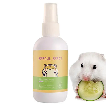 Pet Odor Spray Pet Deodorizer Odor Removal Cage Cleaner Eliminate Pet Odors Long-Lasting Pet Cleaner For Guinea Pigs Rabbits