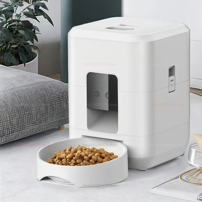 2L Automatic Pet Feeder Smart Control Cat Feeder WIFI Feeders Intelligent Timed And Quantitative Feeding Remote Feeding Cat