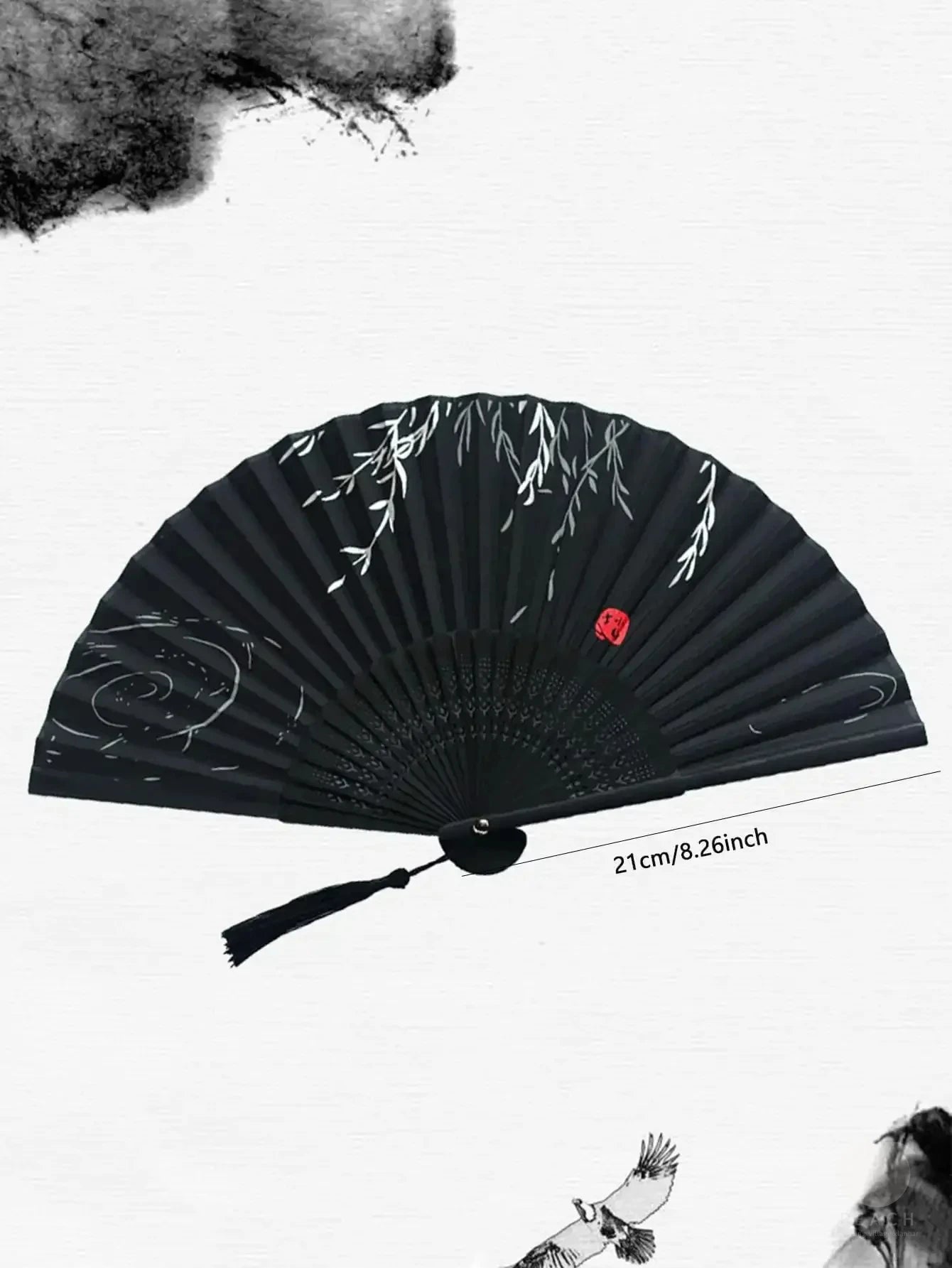 1pc-Elegant wooden folding hand fan favored by fans, favored by wedding parties and performances