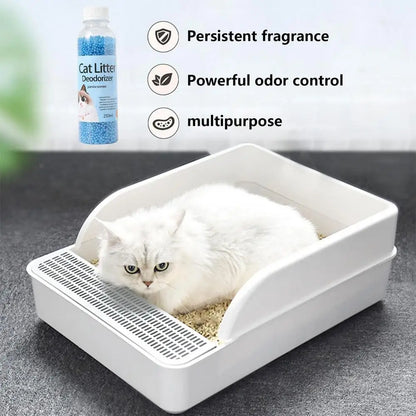 250ml Cat Litter Deodorant Beads For Kitten Toilet Artifact Pet Odor Activated Carbon Absorbs Cat Sand Stink Cleaning Supplies