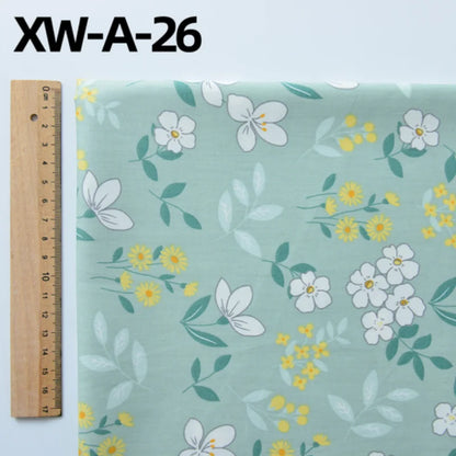 Fabric cotton handmade diy bedding flowers garden flowers pure cotton printing fabric twill cotton fabric sewing
