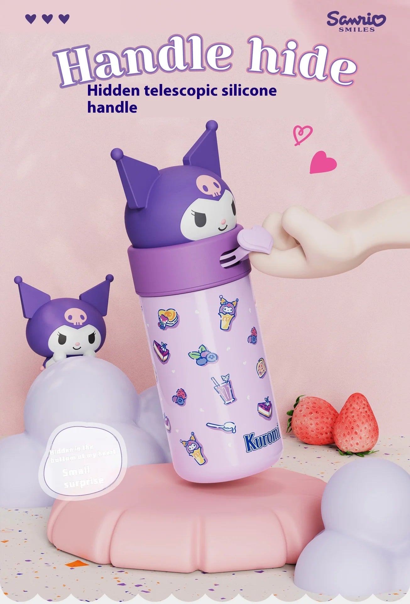 Cartoon Insulated Cup With High Appearance Children'S Water Cup Cute And Portable Student Food Grade Insulated Water Cup Gift