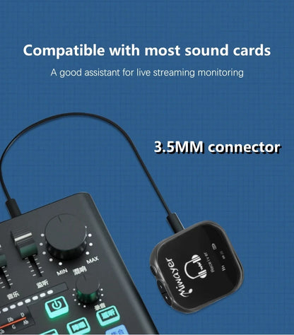 Miwayer 5.8G Wireless In Ear Monitor System Transmitter Receiver System IEM System with Transmitter Receiver Automatic Pairing