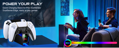 Controller Charging Station For PlayStation 5 Dual Fast Charger LED Indicator Charging Stand Docking Station ps5 accessories