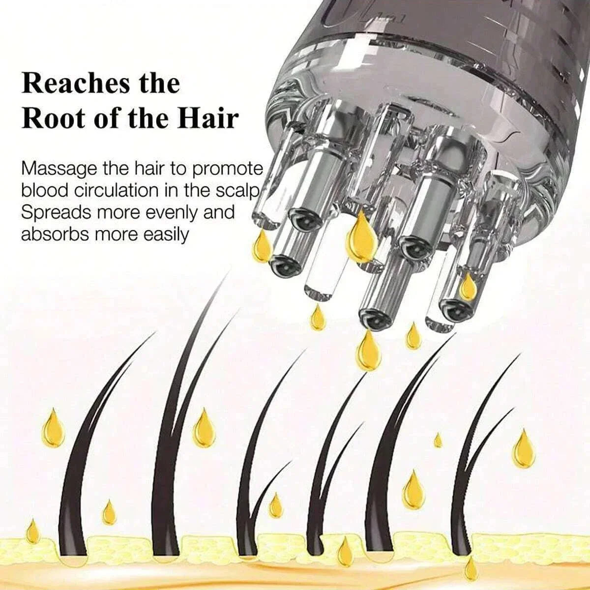 1pc-Scalp Revitalizing Roller Comb - Essential Oil-infused Massage Ball To Promote Hair Growth and Nourish Scalp Therapy