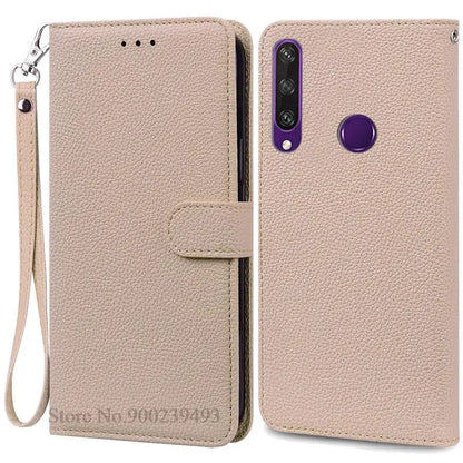 For Huawei Y6P Case Leather Wallet Flip Case For Huawei Y6p Case MED-LX9N Soft Full Cover Coque Fundas for Huawei Y6P Case