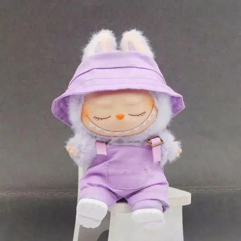 Labubu V1 V2 Generation Labubu Baby Clothes Printed Casual Hoodies Trendy Brand Cardigans, Fisherman Hats, Overalls Ornament ﻿