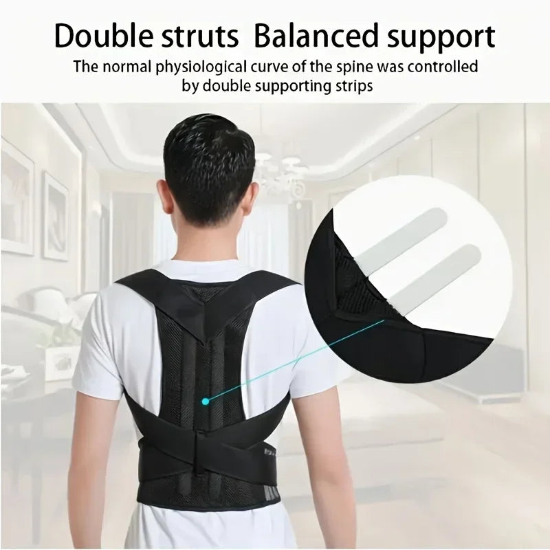 NEW Posture Corrector for Men and Women Back Posture Brace Clavicle Support Stop Slouching and Hunching Adjustable Back Trainer