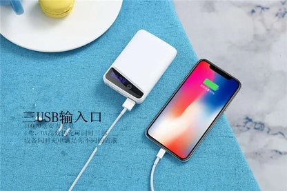 3×18650 DIY Shell Mobile Phone Charge Power Bank Case DIY Box 3 USB Ports 18650 Power Bank Case  Power Bank Cover Kit