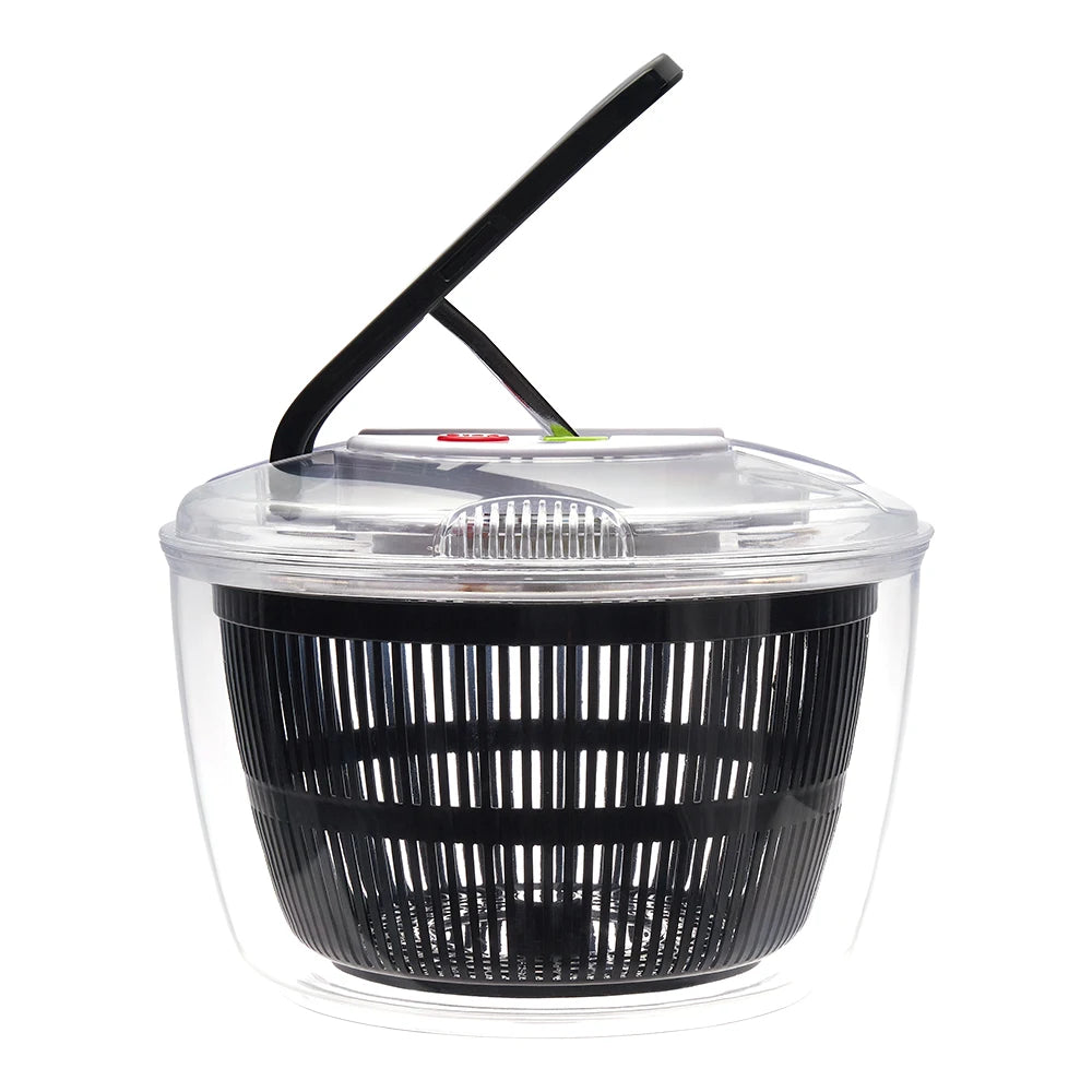 【Lifeideas】5L Salad Spinner Large Salad Sowl With Lid One-handed Easy Press Salad Spinner Washer Dryer Drainer Mixer