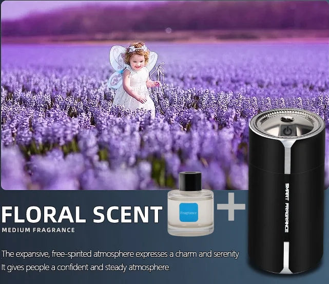 Car Mounted Intelligent Spray Perfume Colorful Ambient Light Aromatherapy Machine Odor Removal High-End Car Interior Accessories