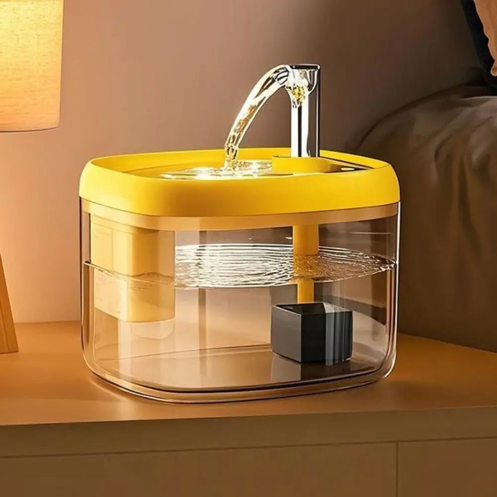 1.5L Cat Drinking Fountain Large Capacity Removable Pet Water Feeder Anti-Dry Burning Quiet Operation Automatic Water Dispenser