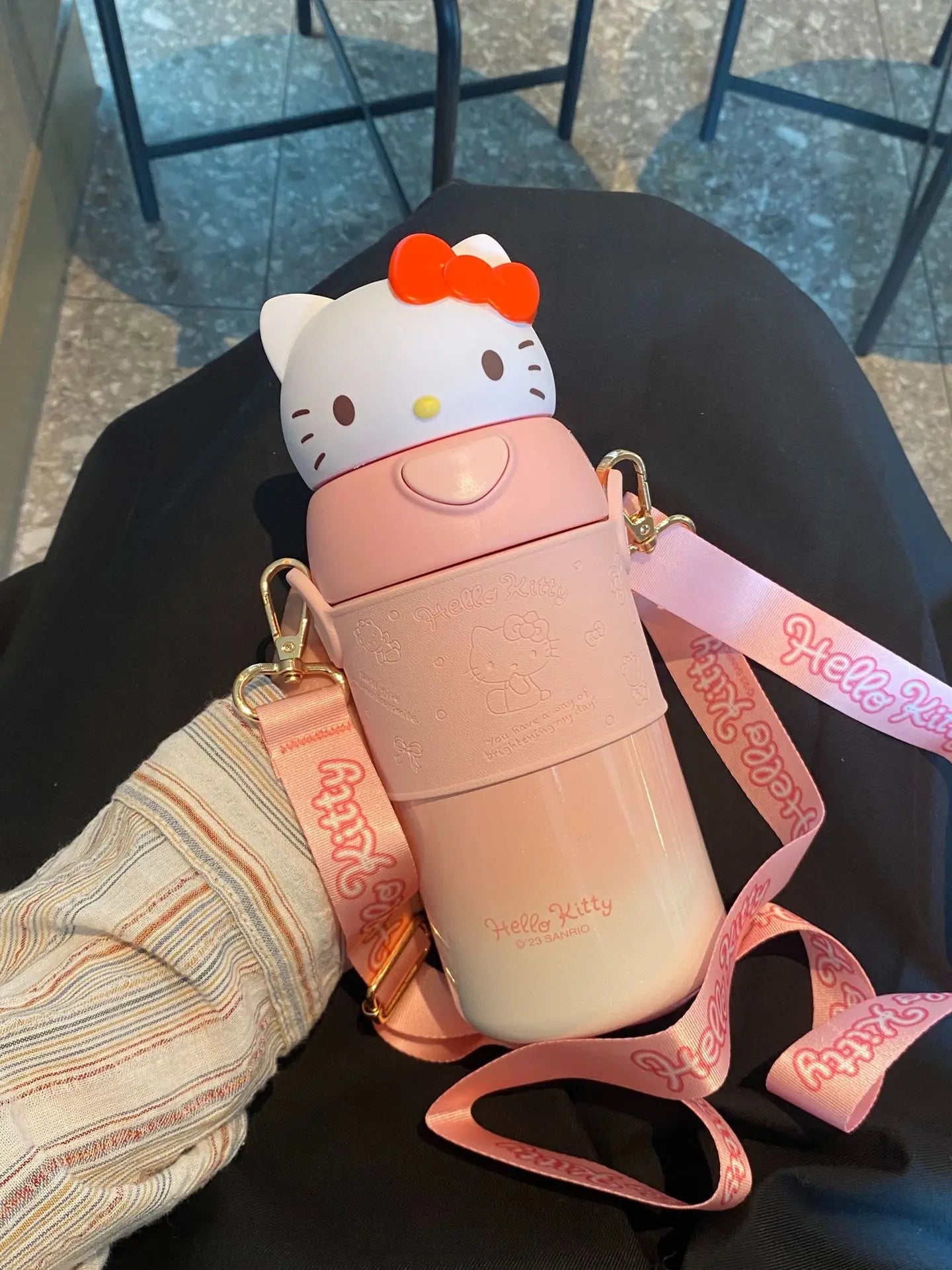 560ml Sanrio Kuromi Stainless Steel 316 Thermos Kawaii Hello Kitty Cinnamoroll Melody Kids Vacuum Flask Water Bottle Tumbler