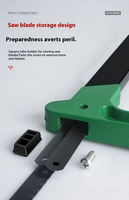 Damaly, Hacksaw Stand, Aluminium Power Hand Saw, Household Mini Adjusting Saw, Bow Stand, Woodworking Saw, Hand Saw