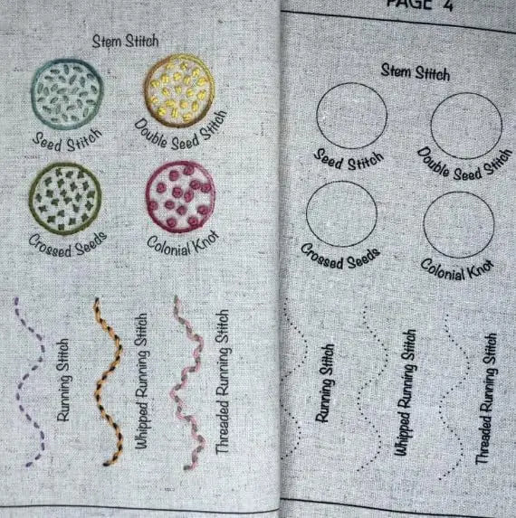 DIY Stitch Book Embroidery Book Creative Sewing Book Binder Handmade Home Needlework Book DIY Linen Decorative Embroidery Book