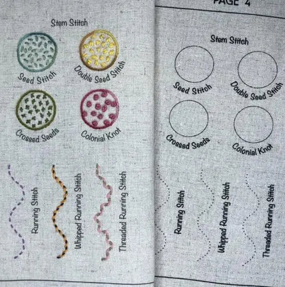 DIY Stitch Book Embroidery Book Creative Sewing Book Binder Handmade Home Needlework Book DIY Linen Decorative Embroidery Book
