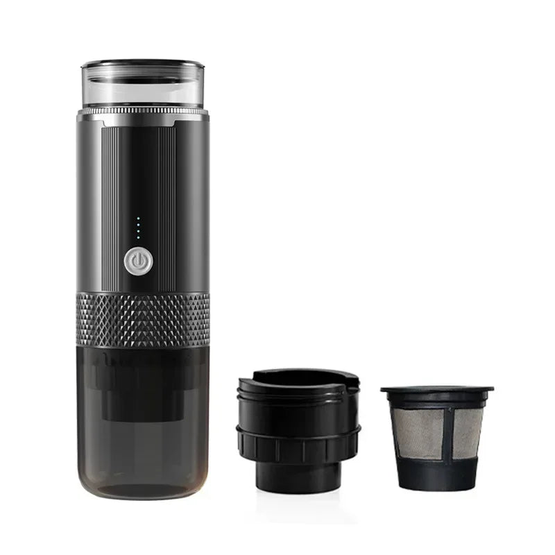 Portable Coffee Maker Electric Capsule Grind Coffee Brewer is suitable for ground coffee and KCUP Capsule coffee capsules
