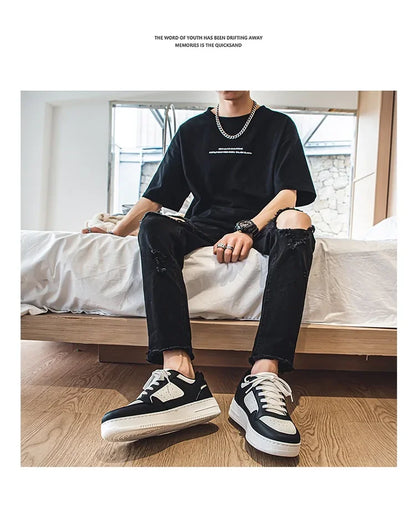 2024 Brand Leather men's Sneakers White Platform Woman Sports Sneakers Female Vulcanized Shoes Sneakers Casual Ladies Trainers