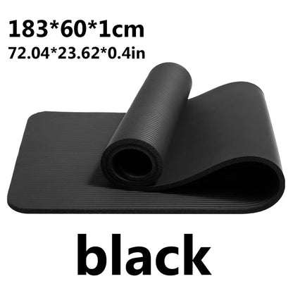 Yoga Mat Anti-skid Sports Fitness EVA Comfort Foam 10MM Thick Yoga Mat for Exercise Yoga and Pilates Gymnastics Mat