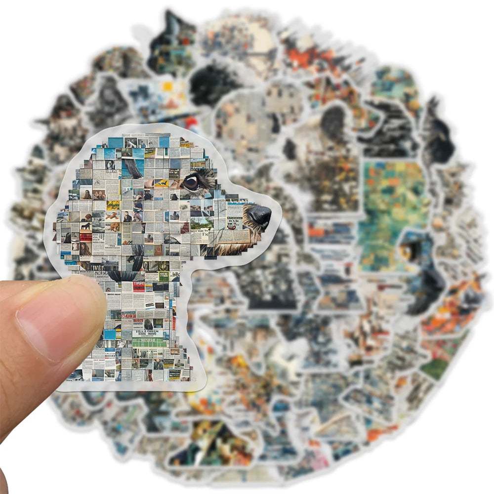 50PCS Photo Portrait Stickers Exquisite Hand Account Materials Phone Cases Laptop Suitcases Water Cups Waterproof Stickers