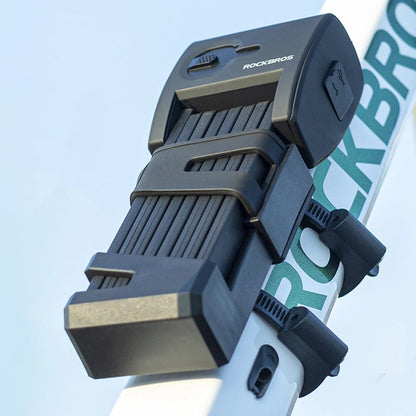 Bicycle Lock Heavt Duty Anti-Theft Smart Fingerprint Folding Lock Alloy Steel Anti-Hydraulic Shear Motorcycle Bike Accessories