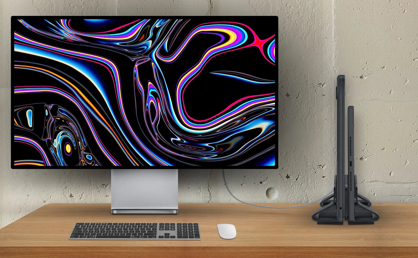 Laptop Stand Vertical Tool-Free Adjustable Aluminum Vertical Laptop Stand Holder Width From 12-30mm Support Almost All Laptop