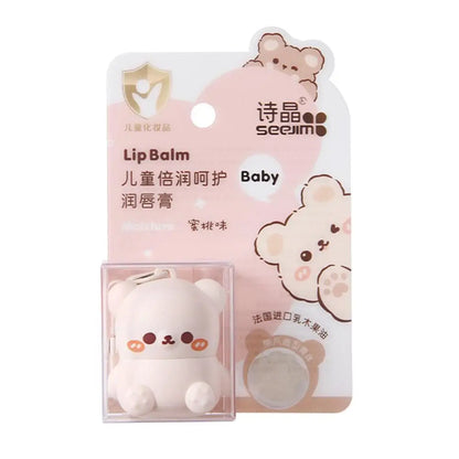 Children Fruity Lip Balm Cute Little Bear Lip Balm For Baby Moisturizing Anti-Dry Anti Crack Lipbalm Lip Care